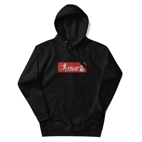 Sup.CTB Black (Red/White logo) [Embroidered] Unisex Hoodie