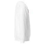 Sup.CTB White (Red/White Logo) [Embroidered] Unisex Premium Sweatshirt
