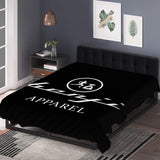 "Benji Apparel" Black (White logo) Polyester Quilt