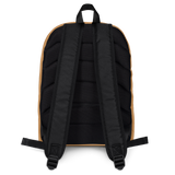"Multi Benji" Nude (White logo) Backpack W/Front pouch