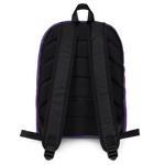 "Multi Benji" Black (White logo) Backpack W/Front pouch