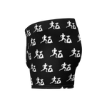 "Run it up print/ Benji" Black (White logo) Boxer Briefs