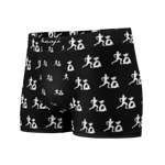 "Run it up print/ Benji" Black (White logo) Boxer Briefs