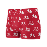 "Run it up print/ Benji" Red (White logo) Boxer Briefs