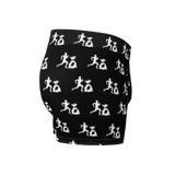 "Run it up print/ Benji" Black (White logo) Boxer Briefs