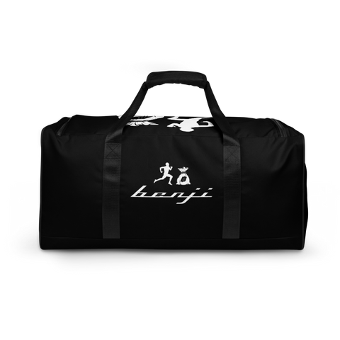 "Original Benji" Black (White logo) Gym/Duffle bag