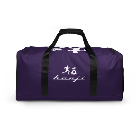 "Original Benji" Purple (White logo) Gym/Duffle bag