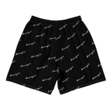 "Benji Stacked" Black (White Logo) Men's Shorts