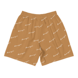 "Benji Stacked" Nude (White Logo) Men's Shorts