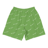 "Benji Stacked" Green (White Logo) Men's Short