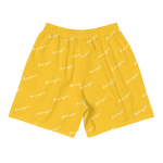 "Benji Stacked" Yellow (White Logo) Men's Shorts