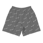 "Benji Stacked" Grey (White Logo) Men's Shorts