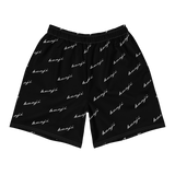 "Benji Stacked" Black (White Logo) Men's Shorts