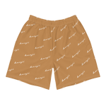 "Benji Stacked" Nude (White Logo) Men's Shorts