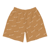 "Benji Stacked" Nude (White Logo) Men's Shorts