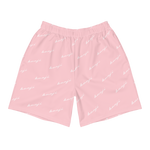 "Benji Stacked" P*nk (White Logo) Men's Shorts