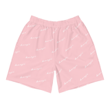"Benji Stacked" P*nk (White Logo) Men's Shorts