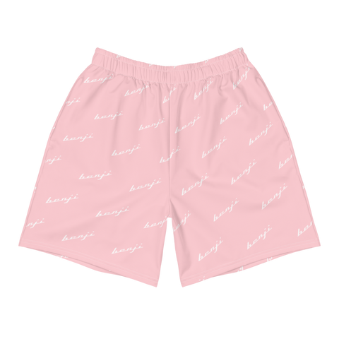 "Benji Stacked" P*nk (White Logo) Men's Shorts