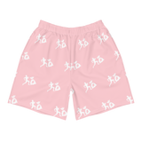 "Run it up stacked" P*nk (White logo) Benji Athletic Long Shorts