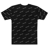 "Benji Stacked" Black (White logo) Men's T-shirt