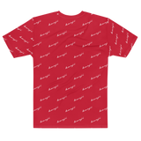 "Benji Stacked" Red (White logo) Men's T-shirt