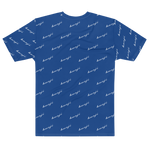 "Benji Stacked" Blue (White logo) Men's T-shirt