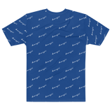 "Benji Stacked" Blue (White logo) Men's T-shirt