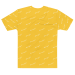 "Benji Stacked" Yellow (White logo) Men's T-shirt