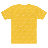 "Benji Stacked" Yellow (White logo) Men's T-shirt