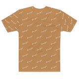 "Benji Stacked" Nude (White logo) Men's T-shirt