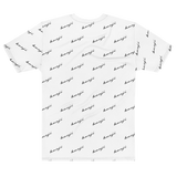 "Benji Stacked" White (Black logo) Men's T-shirt