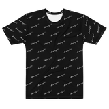 "Benji Stacked" Black (White logo) Men's T-shirt