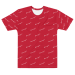 "Benji Stacked" Red (White logo) Men's T-shirt