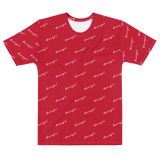 "Benji Stacked" Red (White logo) Men's T-shirt