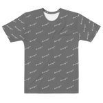 "Benji Stacked" Grey (White logo) Men's T-shirt