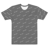 "Benji Stacked" Grey (White logo) Men's T-shirt