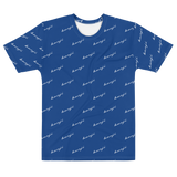 "Benji Stacked" Blue (White logo) Men's T-shirt