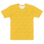 "Benji Stacked" Yellow (White logo) Men's T-shirt