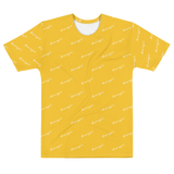 "Benji Stacked" Yellow (White logo) Men's T-shirt