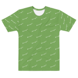 "Benji Stacked" Green (White logo) Men's T-shirt