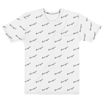 "Benji Stacked" White (Black logo) Men's T-shirt