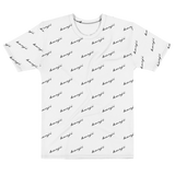 "Benji Stacked" White (Black logo) Men's T-shirt