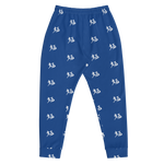 "Run It Up Stacked Benji" Bleu (White logo) Jogger Sweatpants