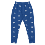 "Run It Up Stacked Benji" Bleu (White logo) Jogger Sweatpants