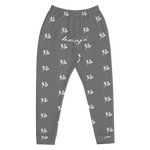 "Run It Up Stacked Benji" Grey (White logo) Jogger Sweatpants