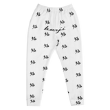 "Run It Up Stacked Benji" White (Black logo) Jogger Sweatpants