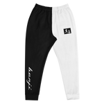 "Sup. run it up/Benji" Black/White (White logo) Premium Joggers