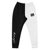 "Sup. run it up/Benji" Black/White (White logo) Premium Joggers