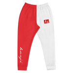 "Sup. run it up/Benji" Red/White (White logo) Premium Joggers