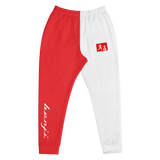 "Sup. run it up/Benji" Red/White (White logo) Premium Joggers
